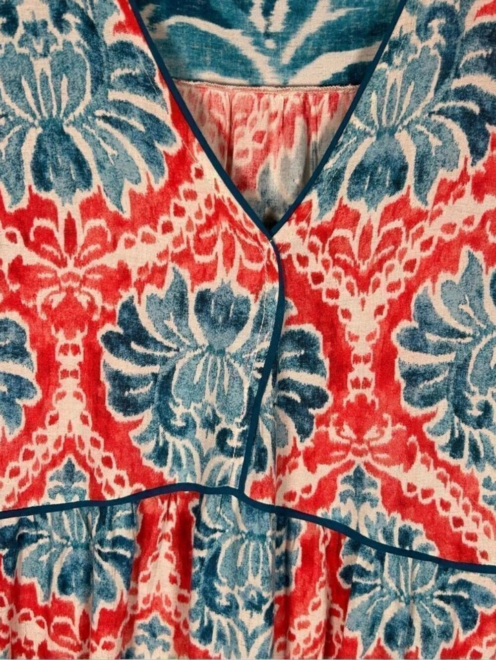 ANTHROPOLIGIE Fig And Flower Woman's Maxi Dress Size Large - Picture 4 of 5